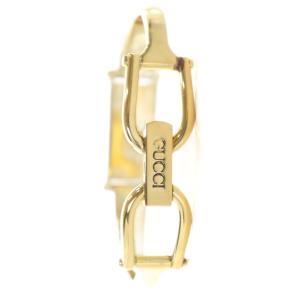 GUCCI ジャンク品 1500 腕時計 ウォッチ クォーツ スクエア ロゴ ゴールド色 GY18 /MQ OH