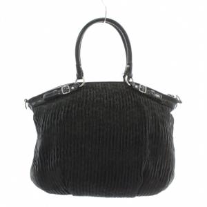 COACH マディソン ハンドバッグ ショルダー 2WAY キャンバス レザー ギャザード シグネチャー 総柄 ロゴ