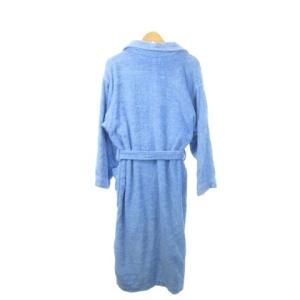 YVES SAINT LAURENT ルームウェア 部屋着 バスローブ ガウンコート ショールカラー トッパー パイル生地 ロゴ刺繍 リボンベルト