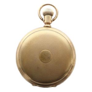 AMERICAN WALTHAM 820487 懐中時計 白文字盤 ゴールドカラー