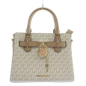 ハミルトン HAMILTON ハンドバッグ ショルダー 2WAY PVC レザー MKシグネチャー 総柄