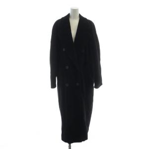 白タグ チェスター コート 38 ブラック