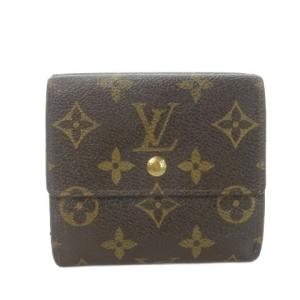 モノグラム ポルトモネ ビエ カルト クレディ Wホック財布 二つ折り財布 小銭入れあり レザー 茶 ブラウン