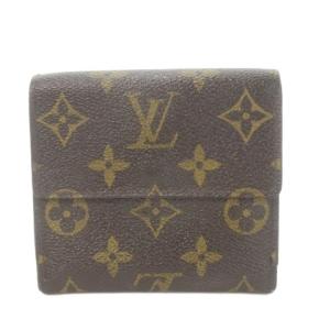LOUIS VUITTON モノグラム ポルトモネ ビエ カルト クレディ Wホック財布 二つ折り財布 小銭入れあり レザー 茶 ブラウン