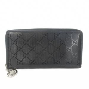 GUCCI GG インプリメ ラウンドファスナー 長財布 ブラック