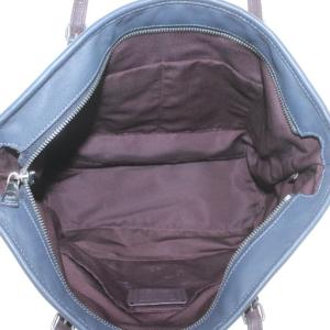COACH トートバッグ ワンショルダー デニム キャンバス レザー ロゴ 紺 ネイビー 6528 /XZ GY11