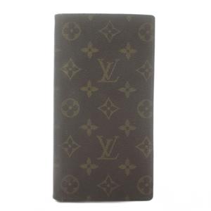 LOUIS VUITTON 長財布 二つ折り PVC レザー モノグラム 総柄 茶色 ブラウン /XZ OH GY11