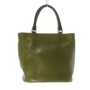 idea ハンドバッグ 2WAYバッグ レザー 本革 グリーン カーキ /CK25 GY11