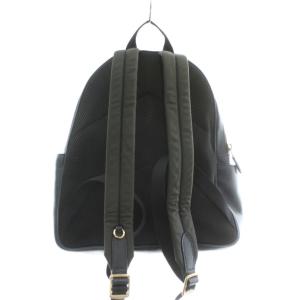 COACH リュックサック バックパック デイパック レザー Wファスナー ロゴ ゴールド金具 紺 ネイビー 5666