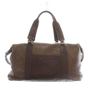 BRUNELLO CUCINELLI ボストンバッグ 2WAY レザー ブラウン