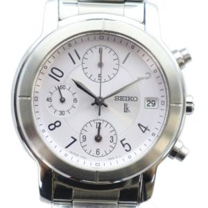 ルキア 7T92-0DL0 腕時計 ウォッチ クォーツ ロゴ クロノグラフ カレンダー付き シルバー色