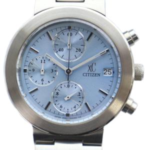 クロスシー 0560-H25951 腕時計 ウォッチ クォーツ クロノグラフ カレンダー付き 青文字盤