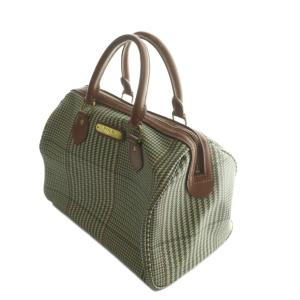 POLO RALPH LAUREN ヴィンテージ ボストンバッグ ハンドバッグ 千鳥格子 茶 ブラウン /AQ OS GY18