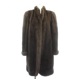 MITSUKOSHI ファーコート ブラウン