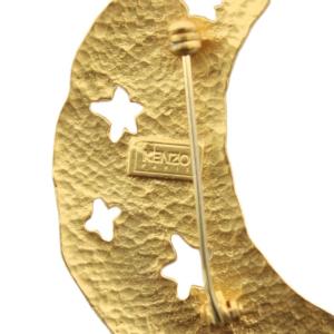 KENZO ブローチ ゴールドカラー 金色 月 星 /KW GY05