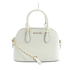 ハンドバッグ ショルダー 2WAY PVC レザー ロゴ 白 ホワイト GY18 /MQ