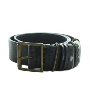 ベルト スクエアバックル レザー SM85 インチ34 黒 ブラック /AQ OS GY18