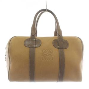 ミニボストンバッグ アナグラム キャメル