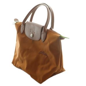 Longchamp ハンドバッグ レザー 本革 ブラウン 折りたたみ可能 /AQ OS GY18
