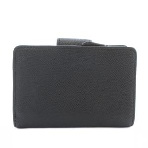 COACH 財布 二つ折り レザー L字ファスナー ロゴ ゴールド金具 黒 ブラック 6390 /XZ GY18