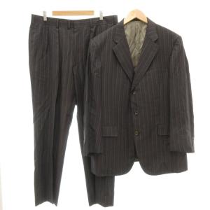 セットアップ スーツ ジャケット パンツ ストライプ柄 42 52 グレー系 /UO GY18