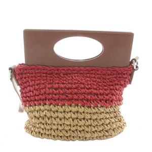 MARNI KIDS かごバッグ 2WAY ベージュ レッド M01475