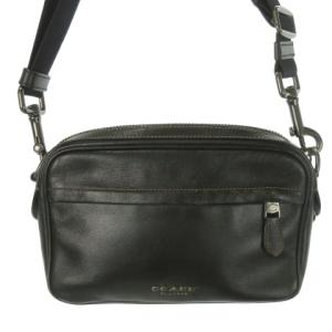 F39946 ショルダーバッグ レザー 本革 黒 ブラック ロゴ /CK35 GY18
