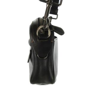 COACH F39946 ショルダーバッグ レザー 本革 黒 ブラック ロゴ /CK35 GY18