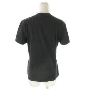 YVES SAINT LAURENT Tシャツ L 黒 ブラック YSLロゴ ロゴTシャツ 都市名 マルチカラー WN89-422 /AO11