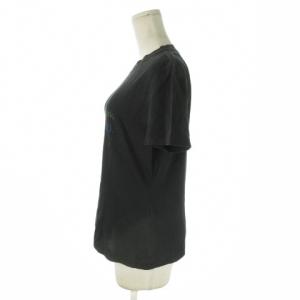 YVES SAINT LAURENT Tシャツ L 黒 ブラック YSLロゴ ロゴTシャツ 都市名 マルチカラー WN89-422 /AO11