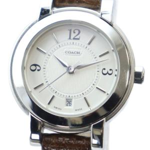 W016 腕時計 ウォッチ クォーツ レザーベルト ロゴ カレンダー付き シルバー色 GY11 /MQ
