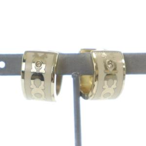 シグネチャー フープ ピアス C9362 両耳用 アクセサリー リング ロゴ ゴールド色 GY11 /MQ