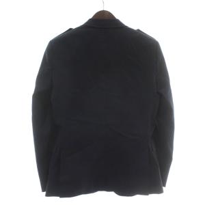 BURBERRY BLACK LABEL テーラードジャケット シングル 2B 背抜き 本切羽 サイドベンツ ロゴボタン S 紺 ネイビー /XZ