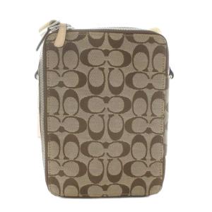COACH ショルダーバッグ キャンバス シグネチャー 総柄 ベージュ 茶色 ブラウン 4270 /XZ GY18