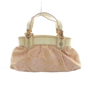 CELINE オールドセリーヌ ヴィンテージ ハンドバッグ Cマカダム ピンク