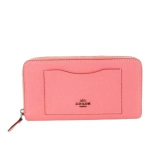 長財布 小銭入れあり レザー 本革 ピンク ラウンド 54007 /CK43 GY17