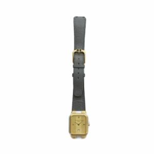 Christian Dior depose 35 14 02 腕時計 ウォッチ クォーツ スクエア レザーベルト カレンダー付き デイト
