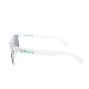 OAKLEY Frogskins サングラス 54 17 138 クリア 透明 ミラーレンズ グレー 緑 グリーン 紫
