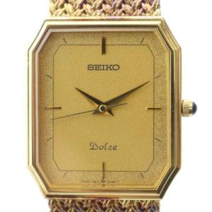 9531-5080 Dolce ドルチェ 腕時計 ウォッチ クォーツ オクタゴン ゴールドカラー 金色