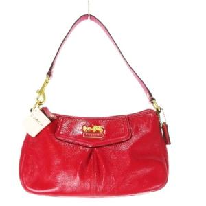 43374 ショルダーバッグ レザー 本革 赤 レッド ピンク 未使用タグ付き ロゴチャーム /CK38