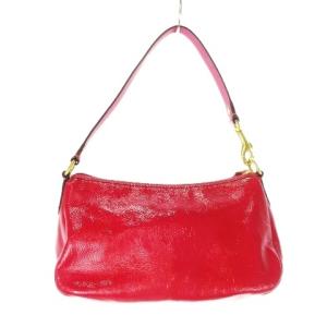 COACH 43374 ショルダーバッグ レザー 本革 赤 レッド ピンク 未使用タグ付き ロゴチャーム /CK38
