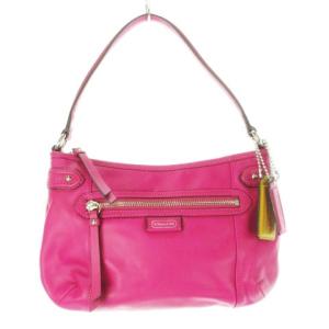 2way ショルダーバッグ レザー 本革 ピンク ローズ 未使用タグ付き ロゴチャーム F23978 /CK39