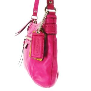 COACH 2way ショルダーバッグ レザー 本革 ピンク ローズ 未使用タグ付き ロゴチャーム F23978 /CK39