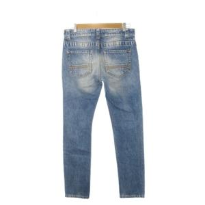 HYDROGEN デニムパンツ ジーンズ スリム ダメージ加工 ロゴ スカル 30 青 ブルー AA963973 /AH8