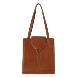 ショルダーバッグ レザー 本革 ブラウン ロゴ /CK20 GY18