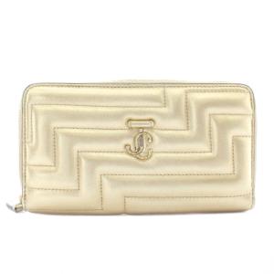 ピッパ Pippa 長財布 レザー キルティング ラウンドファスナー ロゴ ゴールド金具 ゴールド色 /XZ
