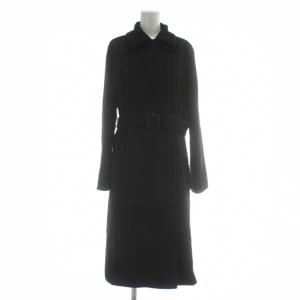 白タグ キャメル100% コート 38 ブラック 10161893