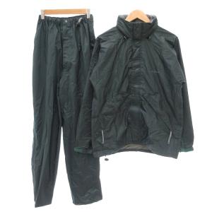セットアップ ゴアテックス ナイロンジャケット イージーパンツ M フード収納 緑 グリーン /GV GY18