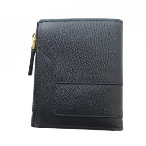 MARNI 二つ折り財布 ウォレット ロゴ PVC 黒 ブラック GY18 /MQ