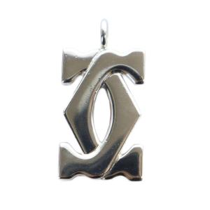 Cartier ネックレス トップのみ アクセサリー ペンダント ロゴ シルバー色 GY18 /MQ OH